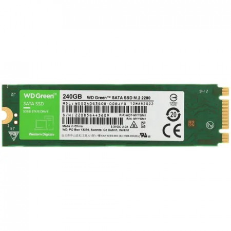 240 ГБ SSD диск WD Green (WDS240G3G0B) зеленый