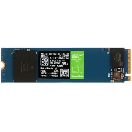 480 ГБ SSD диск WD Green SN350 (WDS480G2G0C) зеленый