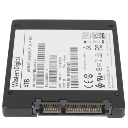 4 ТБ SSD диск WD Blue (WDS400T2B0A) синий
