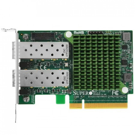 Сетевая карта Supermicro AOC-STGN-I2S зеленый