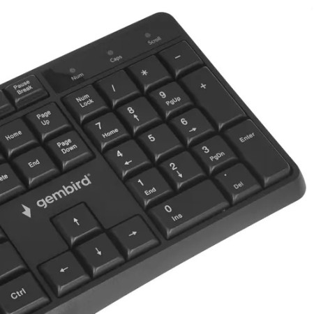 Клавиатура + мышь беспроводная Gembird KBS-9300 черный