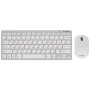 Клавиатура + мышь беспроводная Gembird KBS-7001-RU бело-серебристый