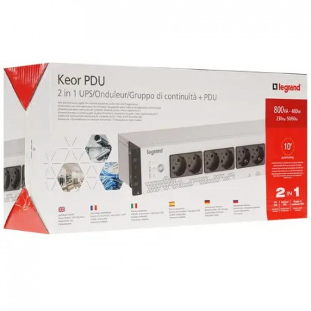 ИБП Legrand KEOR PDU 800ВА 8 IEC белый