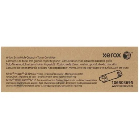 Тонер-картридж лазерный Xerox 106R03695 желтый (повышенная емкость)