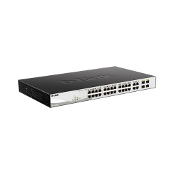 Коммутатор D-Link DGS-1210-28P/F5A черный