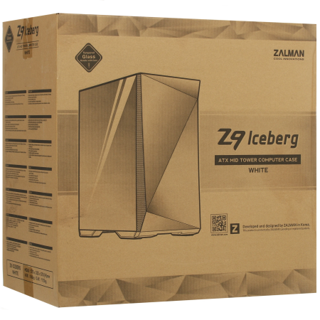 Корпус Zalman Z9 Iceberg (Z9 Iceberg White) белый