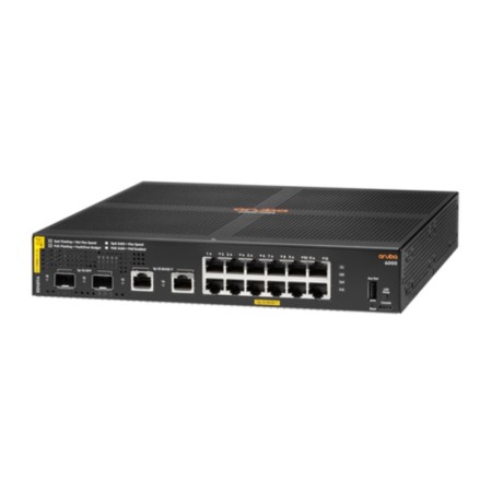 Коммутатор HPE Aruba 6000 12G Class4 PoE 2G/2SFP 139W (R8N89A#ABB) черный