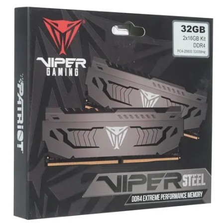Оперативная память Patriot Viper Steel (PVS432G320C6K) 32 ГБ черный