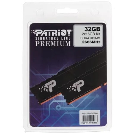 Оперативная память Patriot Signature Line Premium (PSP432G2666KH1) 32 ГБ черный