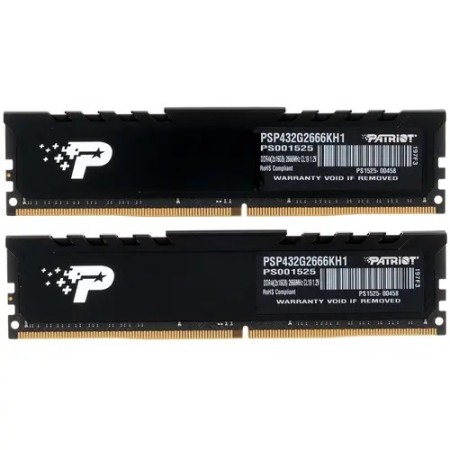 Оперативная память Patriot Signature Line Premium (PSP432G2666KH1) 32 ГБ черный