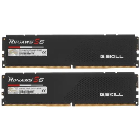 Оперативная память G.Skill RIPJAWS S5 (F5-5200J3636D32GX2-RS5K) 64 ГБ черный