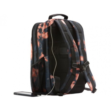 16" Рюкзак HP Campus XL Tie dye (7K0E3AA) черно-оранжевый