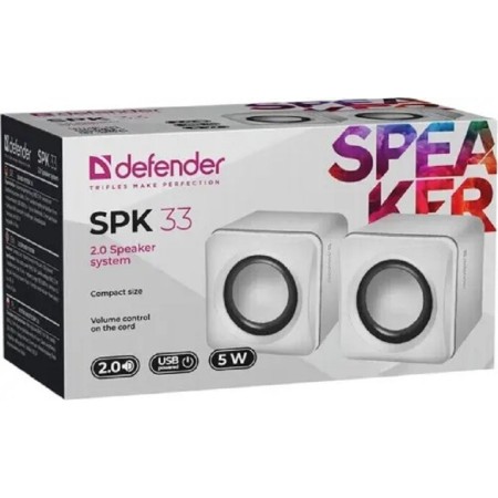 Колонки Defender SPK-33 белый