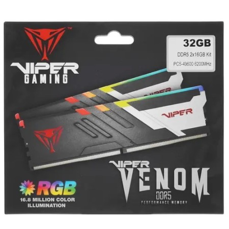 Оперативная память Patriot Viper Venom RGB (PVVR532G620C40K) 32 ГБ серый