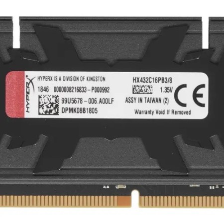 Оперативная память Kingston HyperX Predator (HX432C16PB3/8) 8 ГБ черный