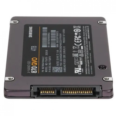 4 ТБ SSD диск Samsung 870 QVO (MZ-77Q4T0BW) черный