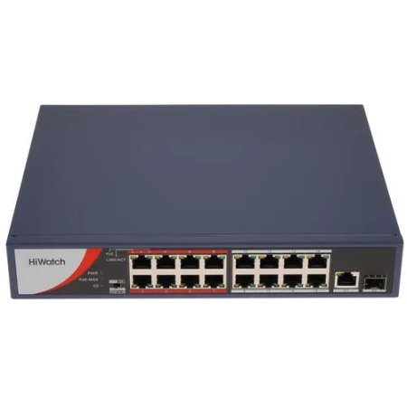 Коммутатор Hikvision DS-3E0318P-E(C) черный