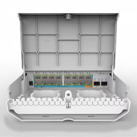 Коммутатор Mikrotik CRS318-16P-2S+OUT белый