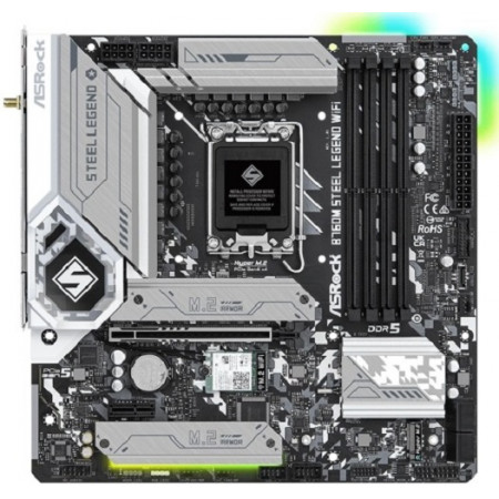 Материнская плата ASRock B760M Steel Legend WiFi белый