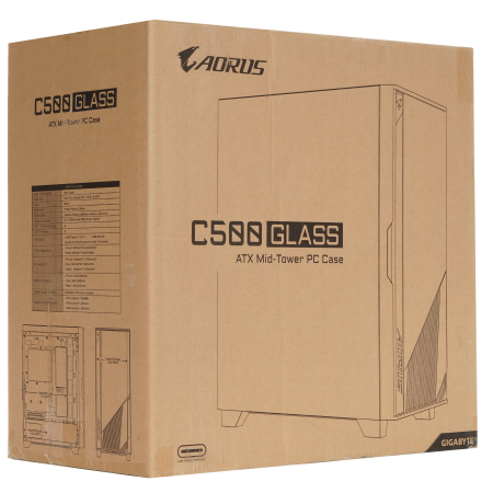 Корпус GIGABYTE AORUS C500 GLASS (GB-AC500G ST) черный