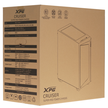 Корпус ADATA XPG CRUISER (CRUISERST-BKCWW) черный