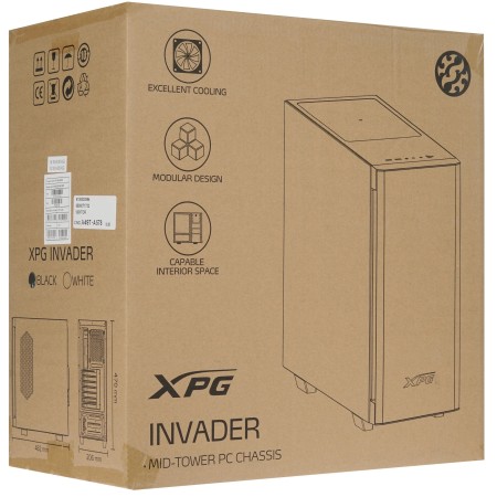 Корпус ADATA XPG Invader (INVADER-BKCWW) черный