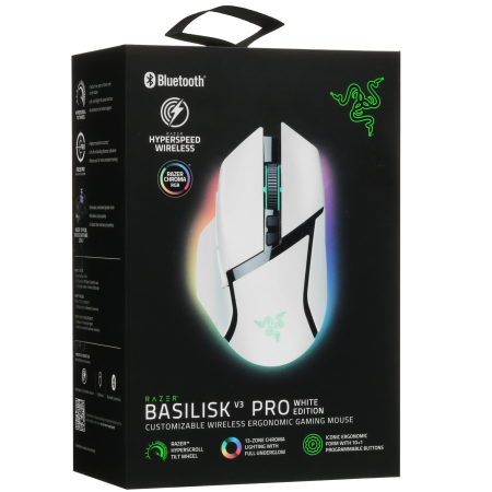 Мышь беспроводная Razer Basilisk V3 Pro (RZ01-04620200-R3G1) белый