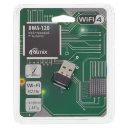 Wi-Fi адаптер RITMIX RWA-120 черный