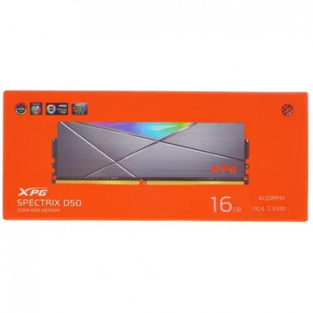 Оперативная память ADATA XPG SPECTRIX D50 RGB (AX4U413316G19J-ST50) 16 ГБ серый