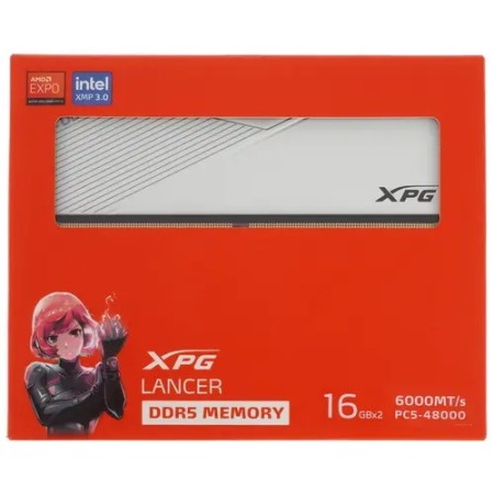 Оперативная память ADATA XPG Lancer (AX5U6000C3016G-DCLAWH) 32 ГБ белый