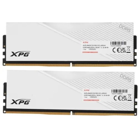 Оперативная память ADATA XPG Lancer RGB (AX5U6400C3216G-DCLARWH) 32 ГБ белый
