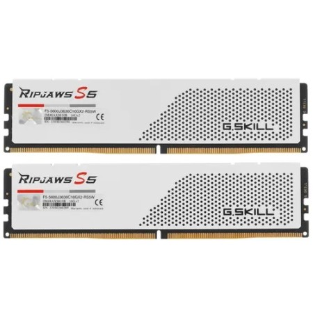 Оперативная память G.Skill RIPJAWS S5 (F5-5600J3636C16GX2-RS5W) 32 ГБ белый
