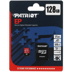 128 ГБ Карта памяти Patriot EP microSDXC (PEF128GEP31MCX) + адаптер черный