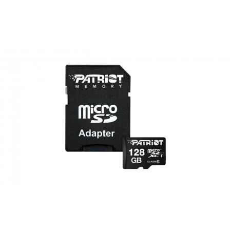 128 ГБ Карта памяти Patriot LX microSDXC (PSF128GMCSDXC10) + адаптер черный