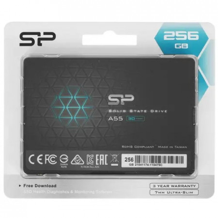 256 ГБ SSD диск Silicon Power Ace A55 (SP256GBSS3A55S25) черный