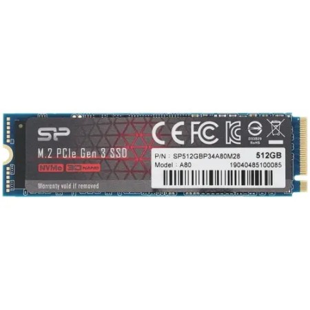 512 ГБ SSD диск Silicon Power P34A80 (SP512GBP34A80M28) синий