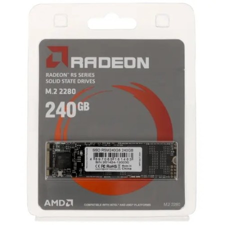 240 ГБ SSD диск AMD Radeon R5 Series (R5M240G8) черный