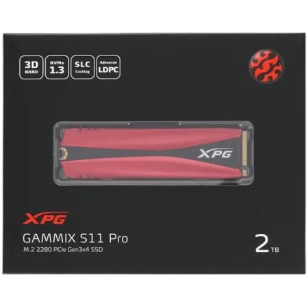 2000 ГБ SSD диск DATA XPG GAMMIX S11 Pro (AGAMMIXS11P-2TT-C) красный