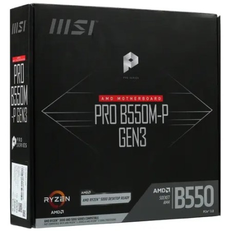 Материнская плата MSI PRO B550M-P GEN3 черный