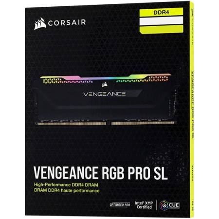 Оперативная память Corsair Vengeance RGB PRO SL (CMH16GX4M2D3600C18) 16 ГБ серый
