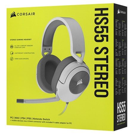 Наушники Corsair HS55 STEREO (CA-9011261-EU) белый