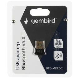 Bluetooth адаптер Gembird BTD-MINI5-2 черный