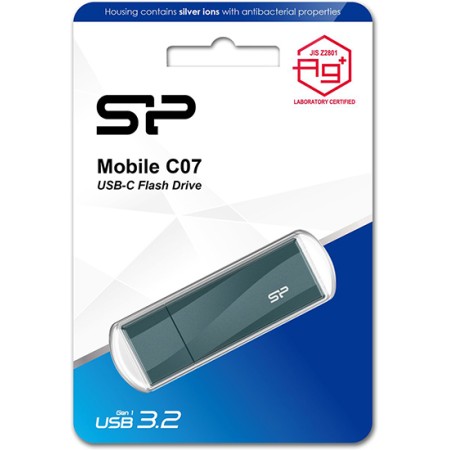 256 ГБ USB Флеш-накопитель Silicon Power Mobile C07 (SP256GBUC3C07V1D) бирюзовый