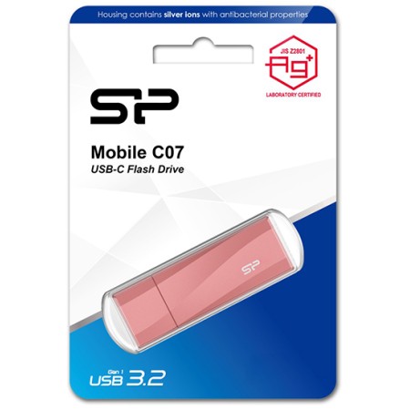 256 ГБ USB Флеш-накопитель Silicon Power Mobile C07 (SP256GBUC3C07V1P) розовый