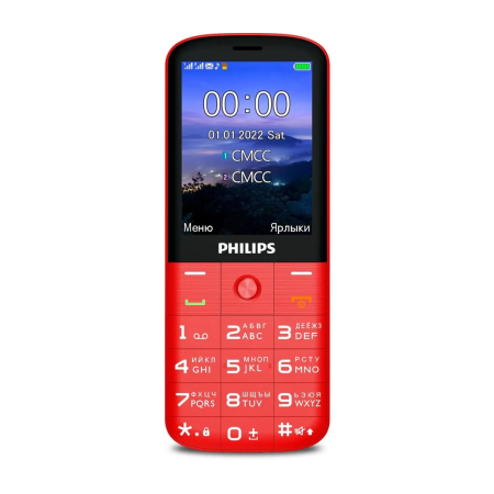 Мобильный телефон Philips Xenium E227 красный