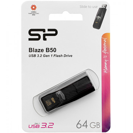 128 ГБ USB Флеш-накопитель Silicon Power Blaze B50 (SP128GBUF3B50V1K) черный