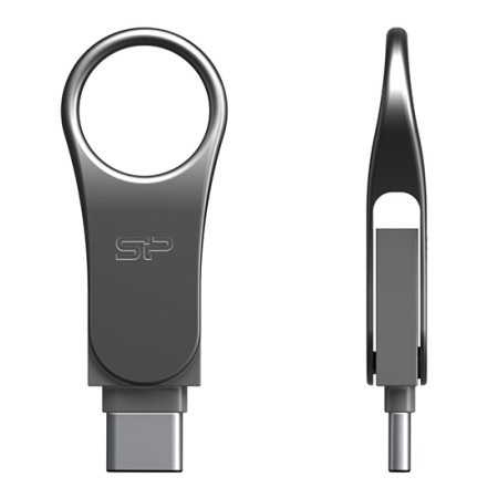 128 ГБ USB Флеш-накопитель Silicon Power Mobile C80 (SP128GBUC3C80V1S) серый