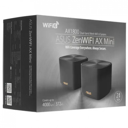 MESH-комплект ASUS ZenWiFi Mini AX XD4 (B-2-PK) черный