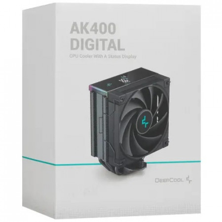 Кулер DEEPCOOL AK400 DIGITAL (R-AK400-BKADMN-G) черный