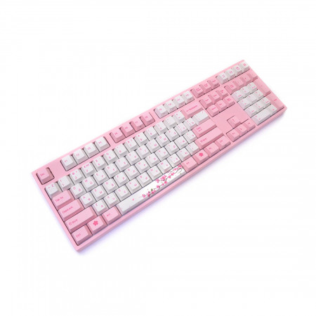 Клавиатура проводная Varmilo Sakura VEA108 Cherry MX Brown (A26A042D3A7A06A036) розовый